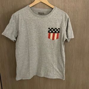 Gray Charles and a Half Nordstrom American flag T-shirt